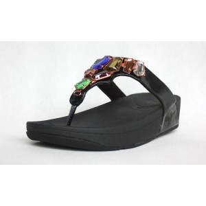 2015 Fitflop Womens Emerald Black Shoes
